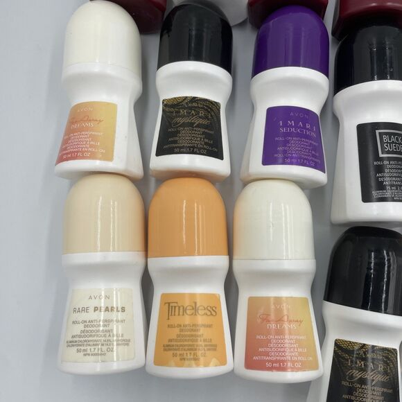Avon LOT Roll-On Antiperspirant Deodorant 28x NOS Retired Discontinued Rare 1 - Picture 2 of 5